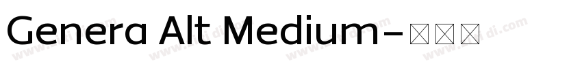 Genera Alt Medium字体转换 Genera Alt Medium字体转换